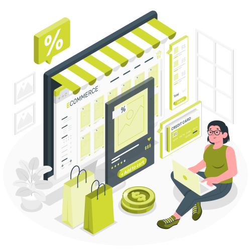 Ecommerce web page-amico